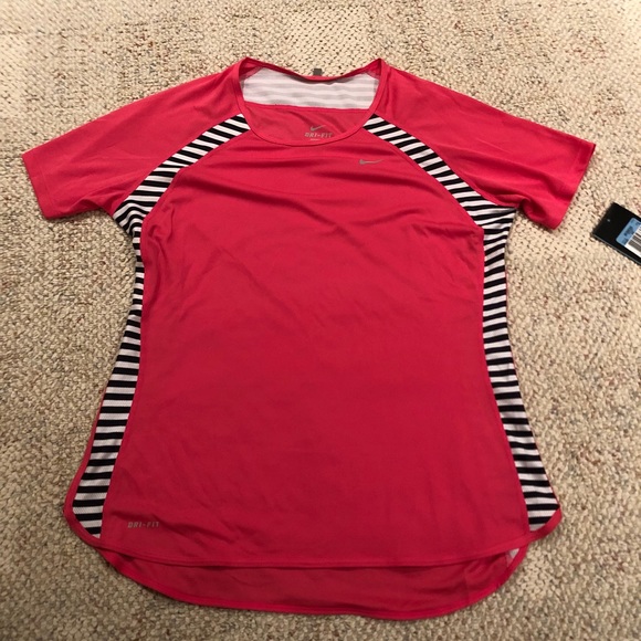 Nike NWT Pink Running Dry-fit Shirt - Picture 1 of 5